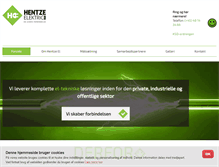Tablet Screenshot of hentze-el.dk